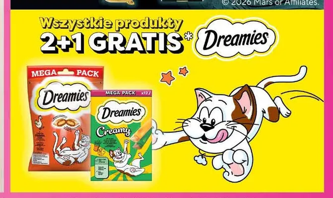 Przysmaki dla kota Dreamies Creamy promocja w Carrefour
