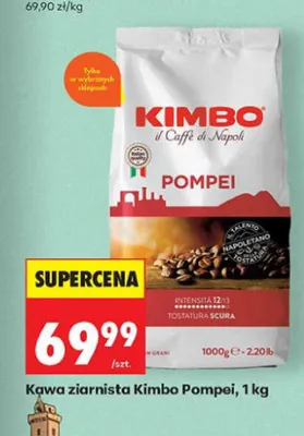 Kawa ziarnista Kimbo Pompei promocja w Biedronka