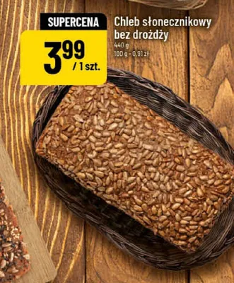 Chleb słonecznikowy bez drożdży promocja w POLOmarket