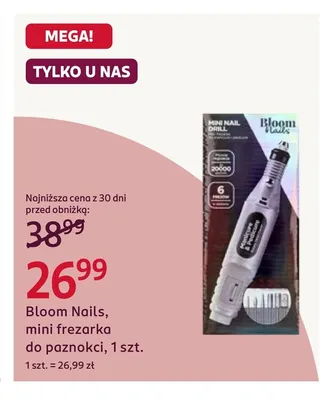 Mini frezarka do paznokci Bloom Nails promocja w Rossmann