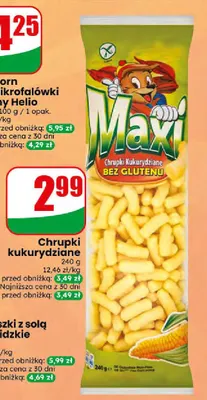 Chrupki kukurydziane Maxi promocja w Dino