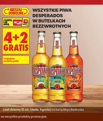 Piwa Desperados promocja w Biedronka