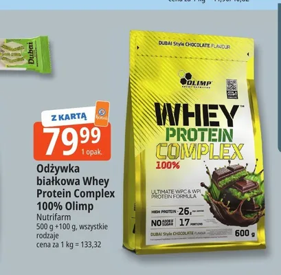 Odżywka białkowa Whey Protein Complex 100% Olimp promocja w Leclerc