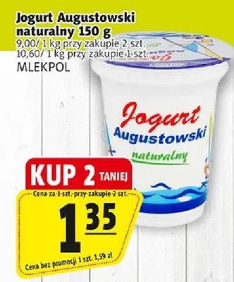 Jogurt augustowski naturalny promocja w Prim Market