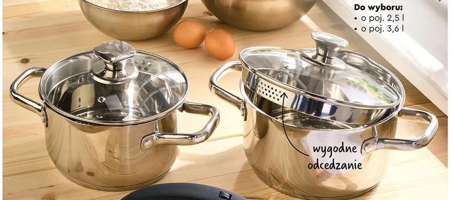 Garnek z pokrywką 16 cm promocja w Biedronka