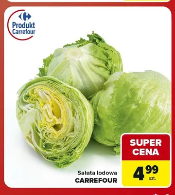 Sałata lodowa Carrefour promocja w Carrefour Market