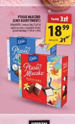 Ptasie Mleczko śmietankowe E.Wedel promocja w Arhelan