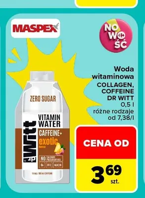 Woda witaminowa Collagen Dr Witt promocja w Carrefour