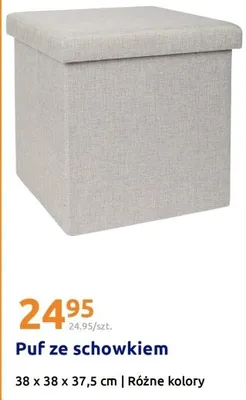 Puf ze schowkiem promocja w Action