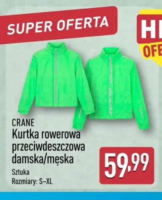 Kurtka rowerowa przeciwdeszczowa damska Crane promocja w Aldi
