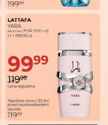 Woda perfumowana damska Lattafa Yara promocja w Drogerie Jawa