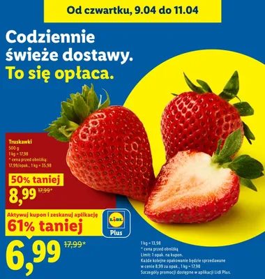 Truskawki promocja w Lidl