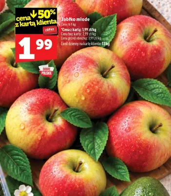 Jabłka młode promocja w TOPAZ