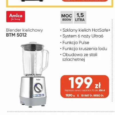 Blender kielichowy Amica BTM 5012 promocja w Max Elektro