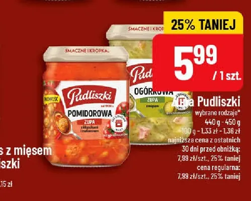 Zupa ogórkowa Pudliszki promocja w POLOmarket