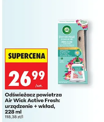 Odświeżacz powietrza Active Fresh: urządzenie + wkład promocja w Biedronka