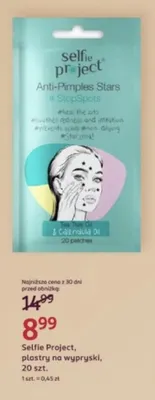 Plastry na wypryski Selfie Project promocja w Rossmann
