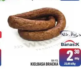 Kiełbasa bracka Nik-Pol promocja w Tomi Markt