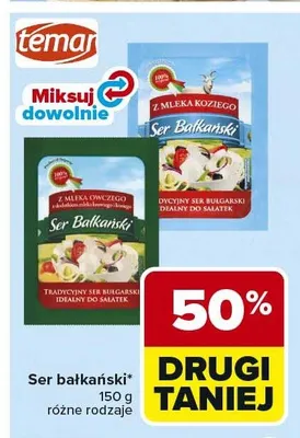 Ser bałkański Temar promocja w Carrefour Market