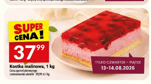 Kostka malinowa Białecki promocja w Twój Market