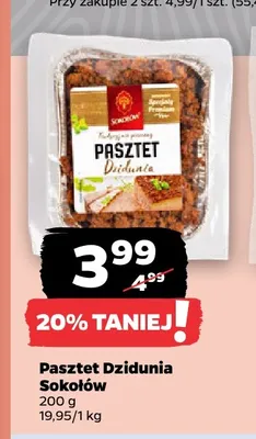Pasztet Dzidunia Sokołów promocja w Netto