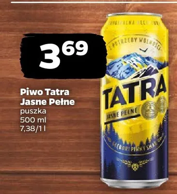 Piwo Jasne Pełne promocja w Netto