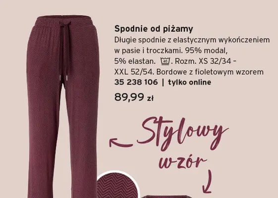 Spodnie od piżamy promocja w Tchibo