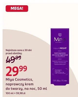 Naprawczy krem do twarzy, na noc promocja w Rossmann