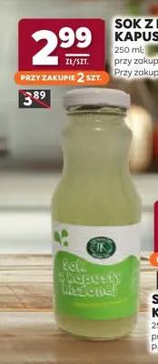 Sok z kiszonej kapusty Kuty promocja w Stokrotka