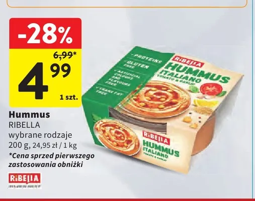 Hummus Ribella promocja w Intermarche
