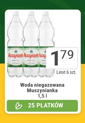Woda niegazowana Muszynianka promocja w Stokrotka
