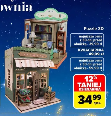 Puzzle 3D Kwiaciarnia promocja w Carrefour