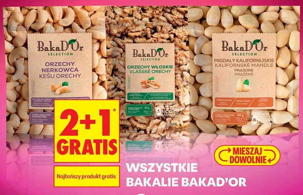 Orzechy włoskie BakaD'Or Sélection promocja w Biedronka