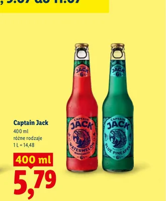 Piwo Captain Jack Blue Pineapple promocja w Lidl