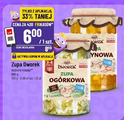 Zupa Dworek Ogórkowa promocja w POLOmarket