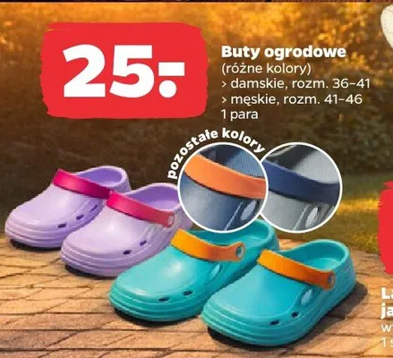 Buty ogrodowe damskie promocja w Netto
