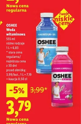 Woda witaminowa Oshee promocja w Lidl