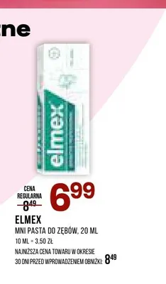 Mini pasta do zębów Elmex promocja w Drogerie Natura