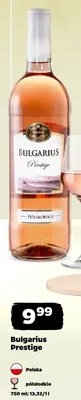 Wino Bulgarius Prestige półsłodkie Polska promocja w Netto