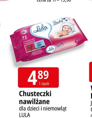 Chusteczki nawilżane dla dzieci i niemowląt Lula Baby promocja w Leclerc