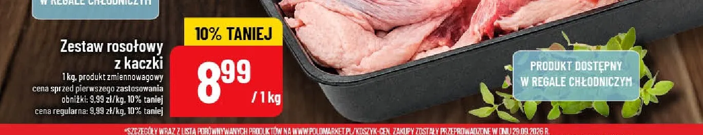 Zestaw rosołowy z kaczki promocja w POLOmarket