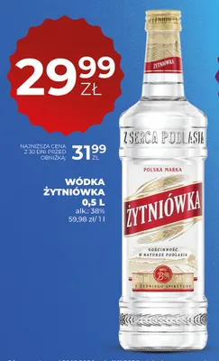 Wódka Żytniówka promocja w Duży Ben