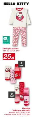 Hello Kitty damskie i dziecięce skarpetki promocja w KiK