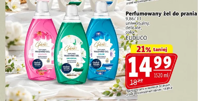 Perfumowany żel do prania delicate Galvea promocja w Prim Market
