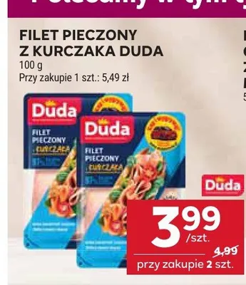 Filet pieczony z kurczaka Duda promocja w Stokrotka