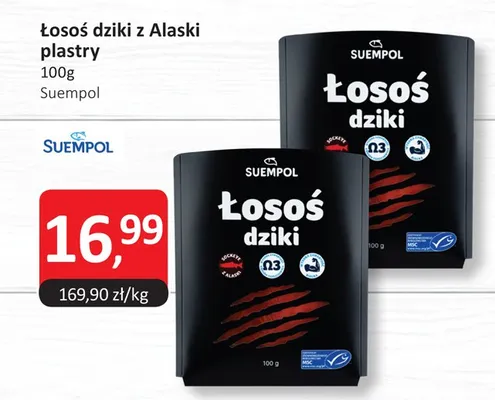 Łosoś dziki z Alaski plastry promocja w Market Point