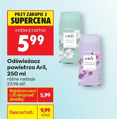 Odświeżacz powietrza różne rodzaje promocja w Biedronka