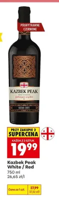 Wino Kazbek Peak White promocja w Biedronka