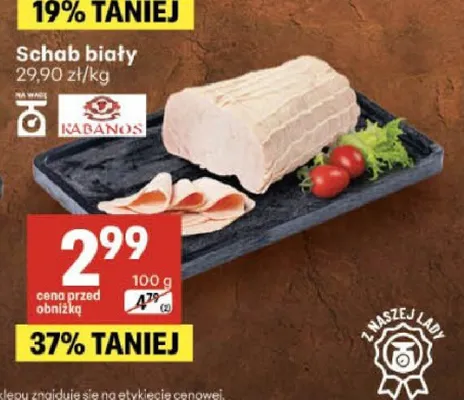 Schab biały Kabanos promocja w Delikatesy Centrum