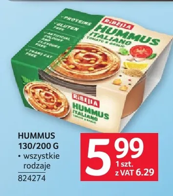 Hummus Ribeira promocja w Selgros